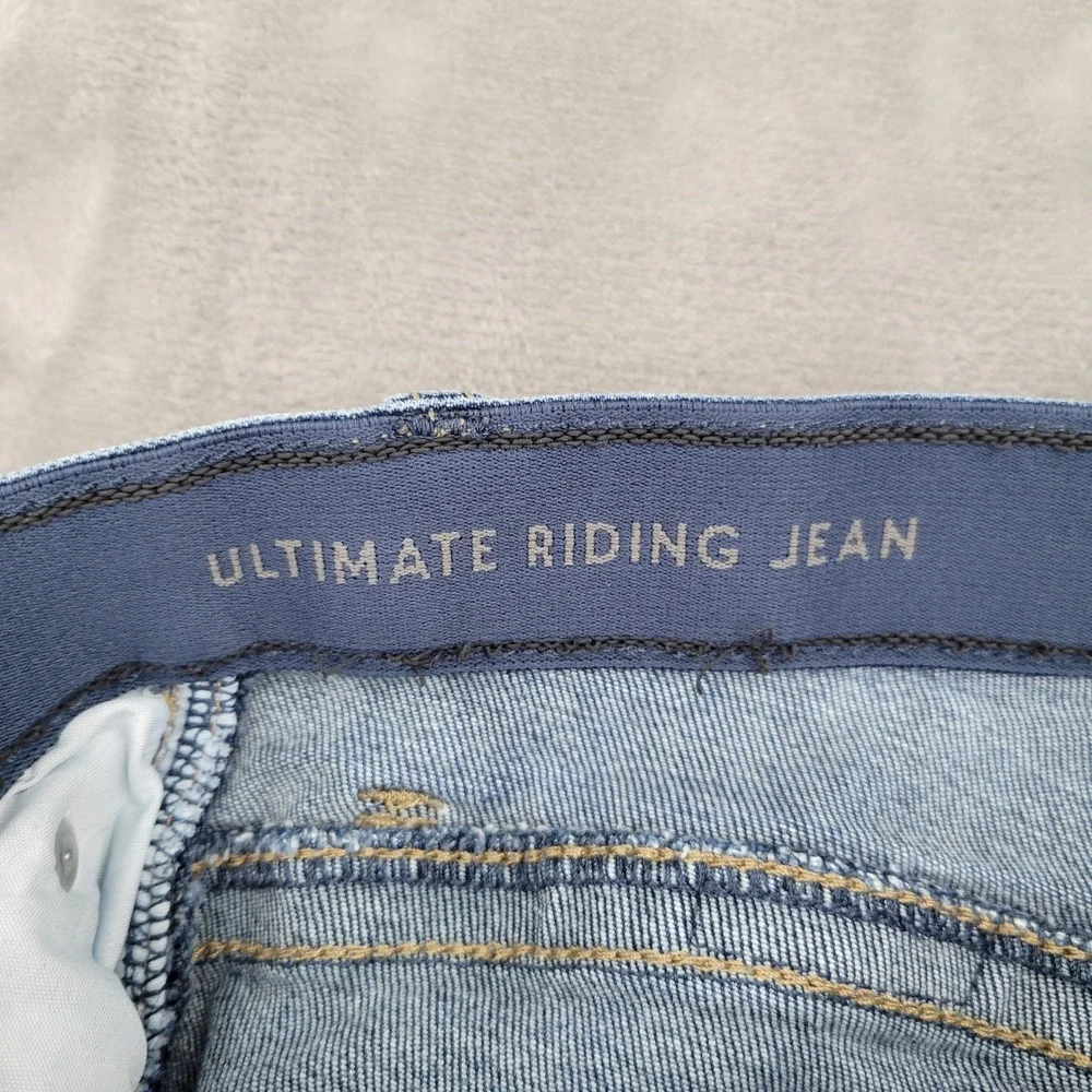 Wrangler Ultimate Riding Jean Willow Womens 28x34 Blue Bootcut Stretch Denim - Picture 7 of 12